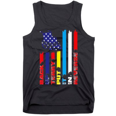 Back Up Terry Put It In Reverse Firework flag 4th Of July Tank Top