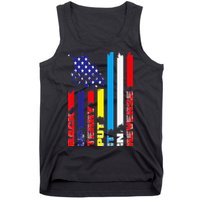 Back Up Terry Put It In Reverse Firework flag 4th Of July Tank Top