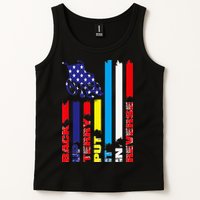 Back Up Terry Put It In Reverse Firework flag 4th Of July Tank Top