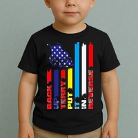 Back Up Terry Put It In Reverse Firework flag 4th Of July Toddler T-Shirt