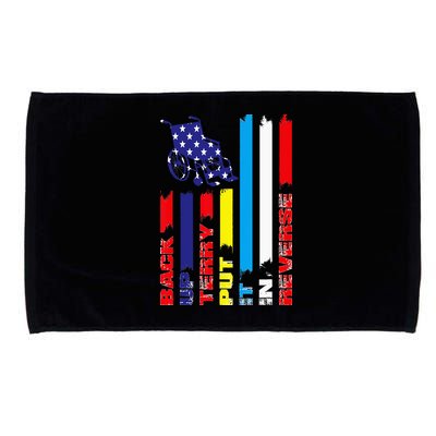 Back Up Terry Put It In Reverse Firework flag 4th Of July Microfiber Hand Towel