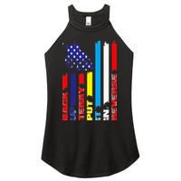 Back Up Terry Put It In Reverse Firework flag 4th Of July Women's Perfect Tri Rocker Tank