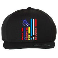 Back Up Terry Put It In Reverse Firework flag 4th Of July Wool Snapback Cap