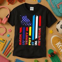 Back Up Terry Put It In Reverse Firework flag 4th Of July Kids T-Shirt