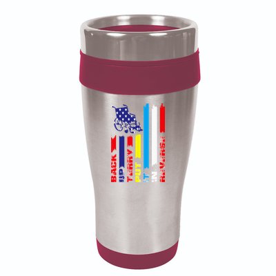 Back Up Terry Put It In Reverse Firework flag 4th Of July 16oz Travel Tumbler