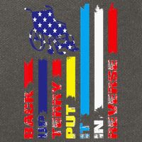 Back Up Terry Put It In Reverse Firework flag 4th Of July Cotton Canvas Backpack
