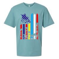 Back Up Terry Put It In Reverse Firework flag 4th Of July Sueded Cloud Jersey T-Shirt