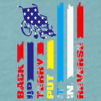 Back Up Terry Put It In Reverse Firework flag 4th Of July Sueded Cloud Jersey T-Shirt