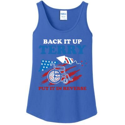 Back Up Terry Put It In Reverse 4th Of July Funny Patriotic Gift Ladies Essential Tank