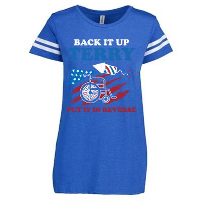 Back Up Terry Put It In Reverse 4th Of July Funny Patriotic Gift Enza Ladies Jersey Football T-Shirt