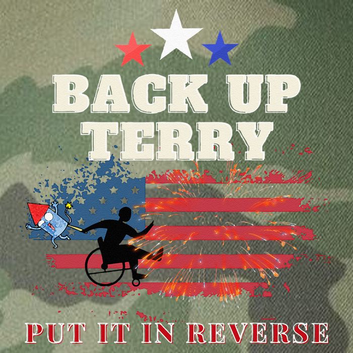 Back Up Terry Put It In Reverse Firework Funny 4th Of July Legacy Tie Dye Trucker Hat