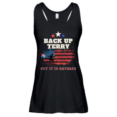Back Up Terry Put It In Reverse Firework Funny 4th Of July Ladies Essential Flowy Tank
