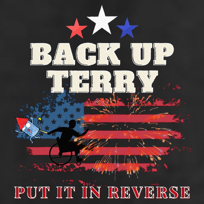 Back Up Terry Put It In Reverse Firework Funny 4th Of July 25L Jumbo Tote