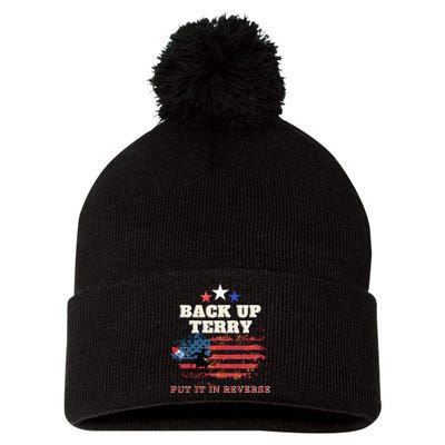 Back Up Terry Put It In Reverse Firework Funny 4th Of July Pom Pom 12in Knit Beanie