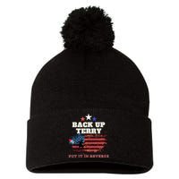 Back Up Terry Put It In Reverse Firework Funny 4th Of July Pom Pom 12in Knit Beanie