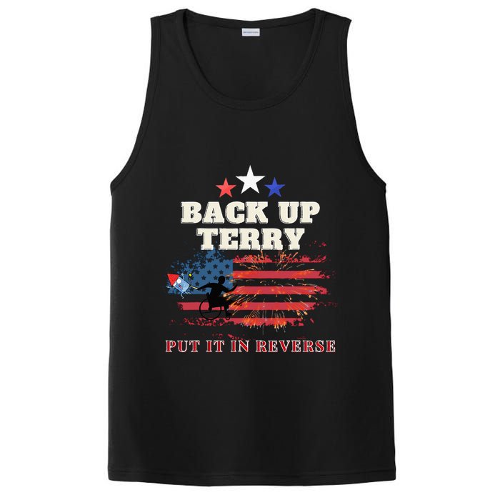 Back Up Terry Put It In Reverse Firework Funny 4th Of July PosiCharge Competitor Tank