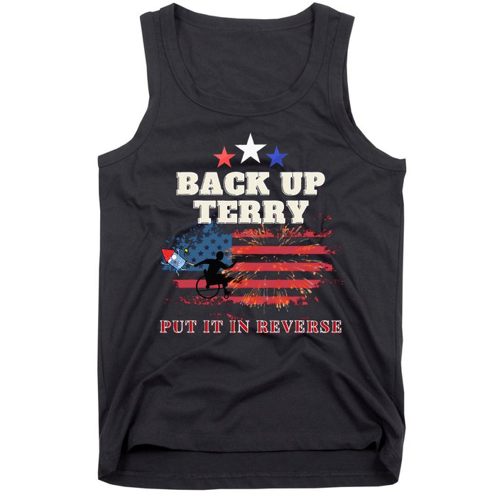 Back Up Terry Put It In Reverse Firework Funny 4th Of July Tank Top