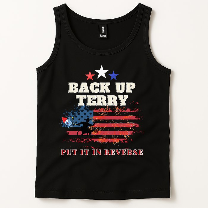 Back Up Terry Put It In Reverse Firework Funny 4th Of July Tank Top