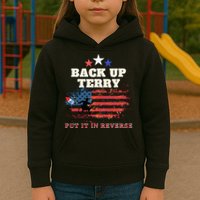 Back Up Terry Put It In Reverse Firework Funny 4th Of July Kids Hoodie