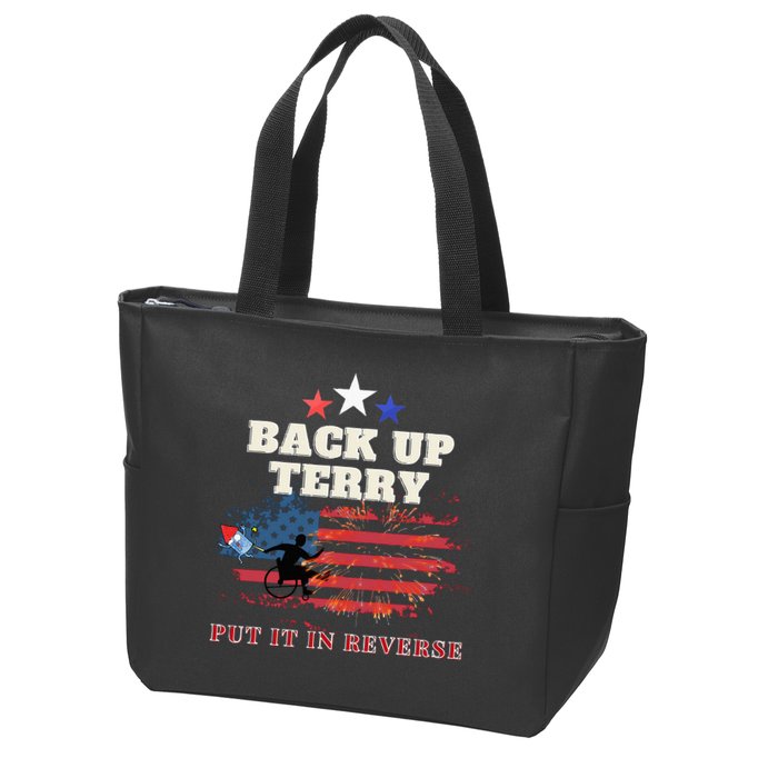 Back Up Terry Put It In Reverse Firework Funny 4th Of July Zip Tote Bag