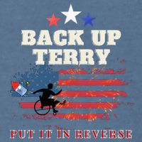 Back Up Terry Put It In Reverse Firework Funny 4th Of July Garment-Dyed Sweatshirt