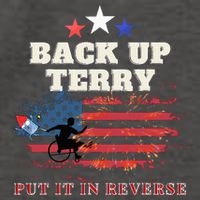 Back Up Terry Put It In Reverse Firework Funny 4th Of July Vector Backpack