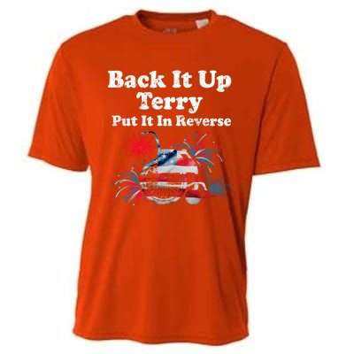 Back Up Terry Put It In Reverse Firework 4th Of July Patriot Meaningful Gift Cooling Performance Crew T-Shirt