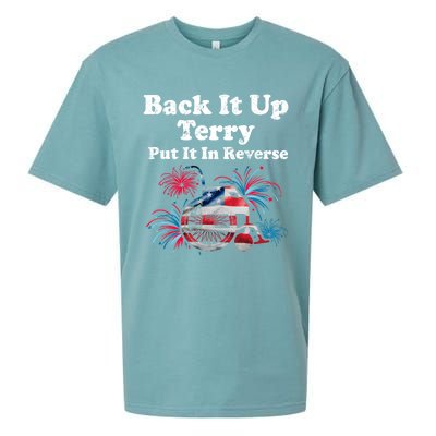 Back Up Terry Put It In Reverse Firework 4th Of July Patriot Meaningful Gift Sueded Cloud Jersey T-Shirt