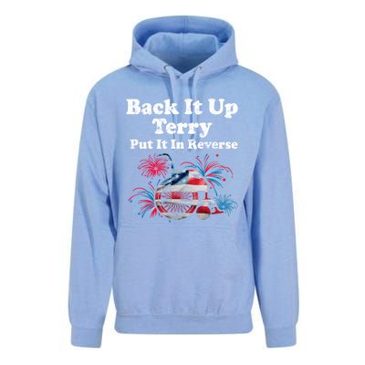 Back Up Terry Put It In Reverse Firework 4th Of July Patriot Meaningful Gift Unisex Surf Hoodie