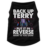 Back Up Terry Put It In Reverse Firework Funny 4th Of July Doggie Tank