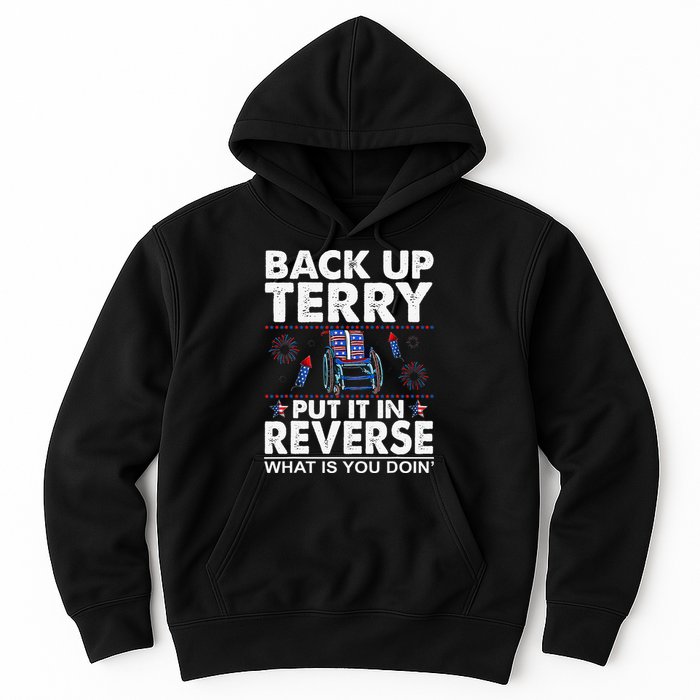 Back Up Terry Put It In Reverse Firework Funny 4th Of July Hoodie