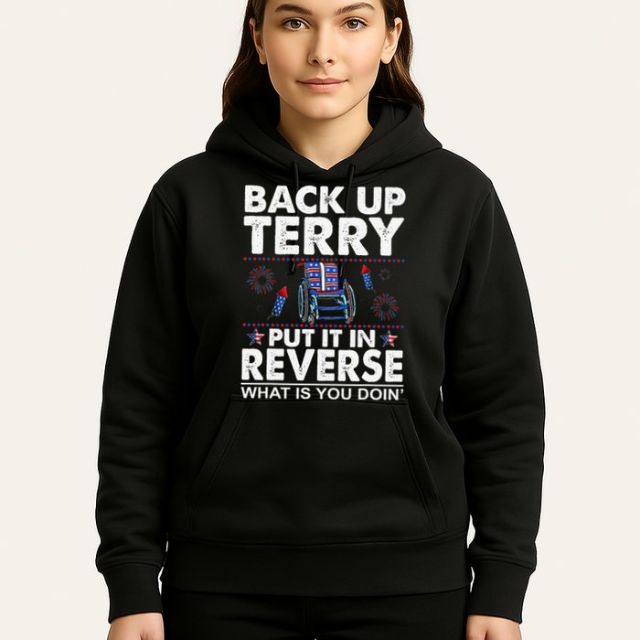 Back Up Terry Put It In Reverse Firework Funny 4th Of July Hoodie