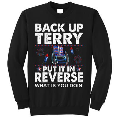 Back Up Terry Put It In Reverse Firework Funny 4th Of July Sweatshirt