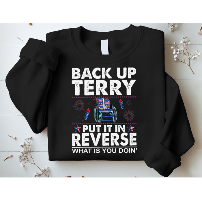 Back Up Terry Put It In Reverse Firework Funny 4th Of July Sweatshirt