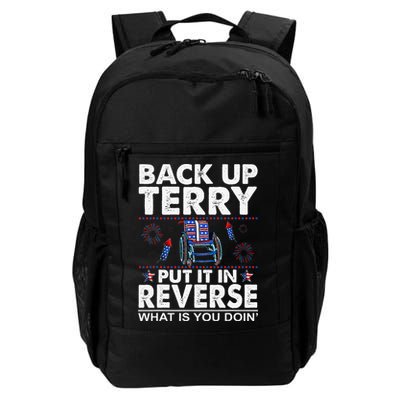 Back Up Terry Put It In Reverse Firework Funny 4th Of July Backpack