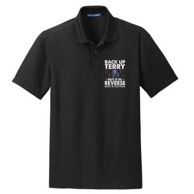 Back Up Terry Put It In Reverse Firework Funny 4th Of July Dry Zone Grid Polo