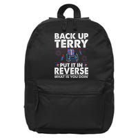 Back Up Terry Put It In Reverse Firework Funny 4th Of July 16 in Basic Backpack