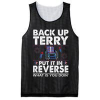 Back Up Terry Put It In Reverse Firework Funny 4th Of July Mesh Reversible Basketball Jersey Tank