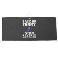 Back Up Terry Put It In Reverse Firework Funny 4th Of July Large Microfiber Waffle Golf Towel