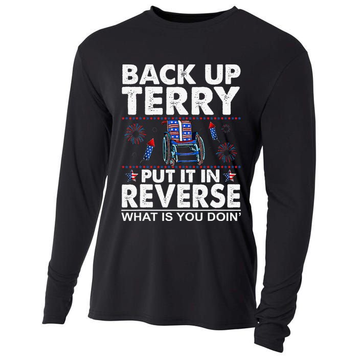 Back Up Terry Put It In Reverse Firework Funny 4th Of July Cooling Performance Long Sleeve Crew