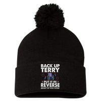 Back Up Terry Put It In Reverse Firework Funny 4th Of July Pom Pom 12in Knit Beanie