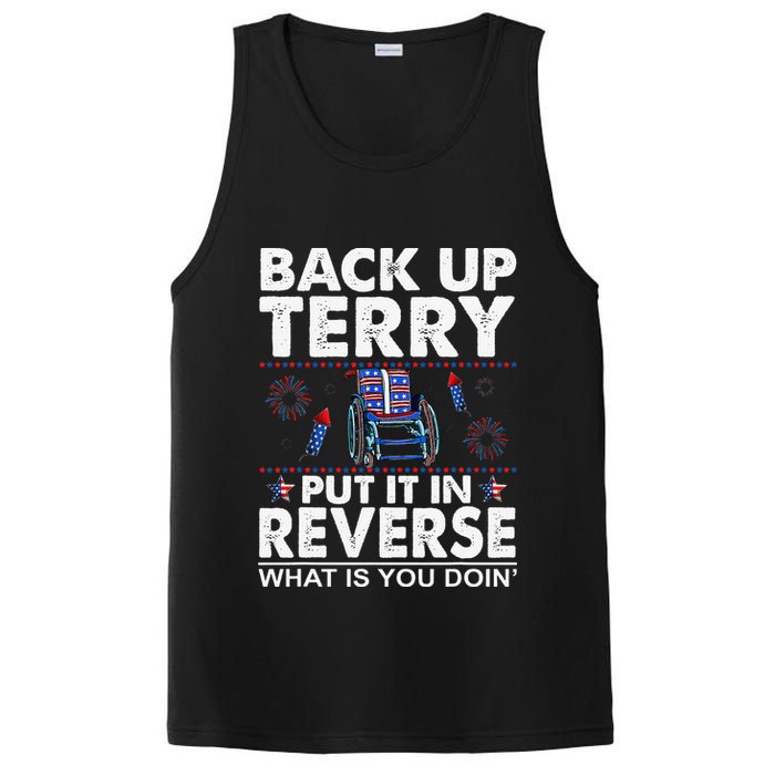 Back Up Terry Put It In Reverse Firework Funny 4th Of July PosiCharge Competitor Tank