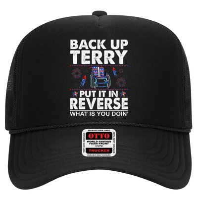 Back Up Terry Put It In Reverse Firework Funny 4th Of July Trucker Hat