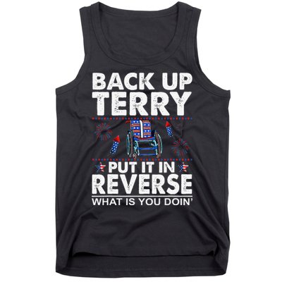 Back Up Terry Put It In Reverse Firework Funny 4th Of July Tank Top