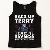 Back Up Terry Put It In Reverse Firework Funny 4th Of July Tank Top