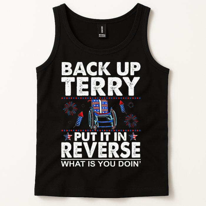 Back Up Terry Put It In Reverse Firework Funny 4th Of July Tank Top