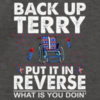 Back Up Terry Put It In Reverse Firework Funny 4th Of July Vector Backpack