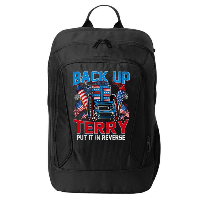 Back Up Terry Put It In Reverse Funny 4th Of July Fireworks City Backpack