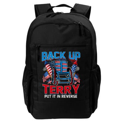 Back Up Terry Put It In Reverse Funny 4th Of July Fireworks Backpack