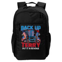 Back Up Terry Put It In Reverse Funny 4th Of July Fireworks Backpack